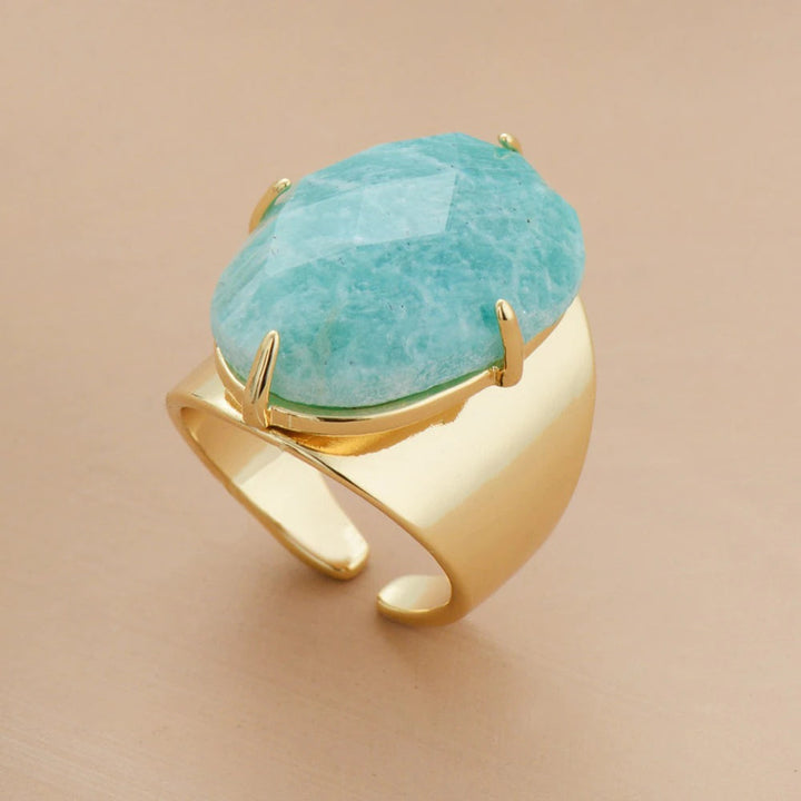 Anello Dea Amazzonite Blu