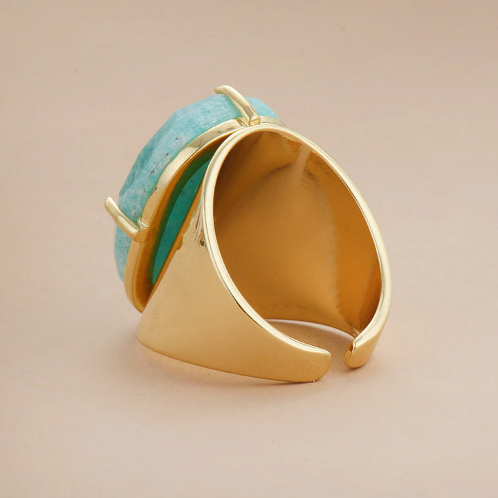 Anello Dea Amazzonite Blu