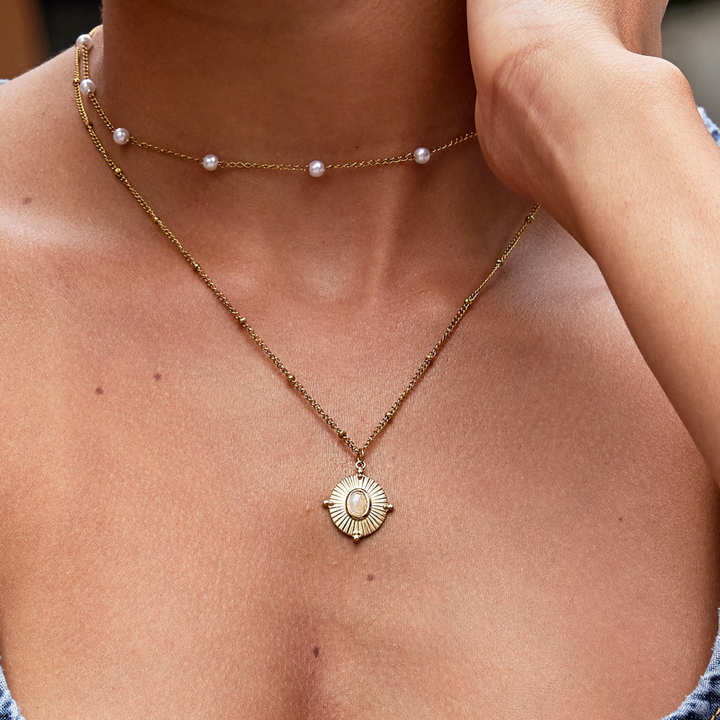 Collana Vintage Monique con Pietra