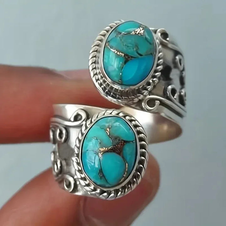 Anello Vintage Fascia Turchese