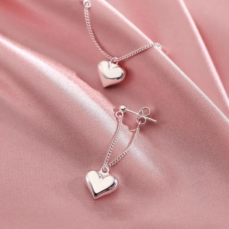 Orecchini a Cerchio Antichi a Cuore Geometrico