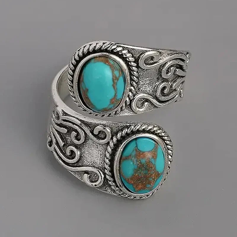 Anello Vintage Fascia Turchese