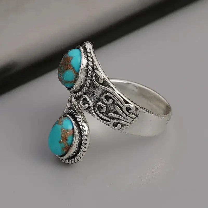 Anello Vintage Fascia Turchese