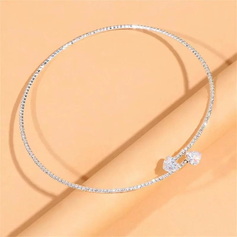Choker Cuore di Cristallo