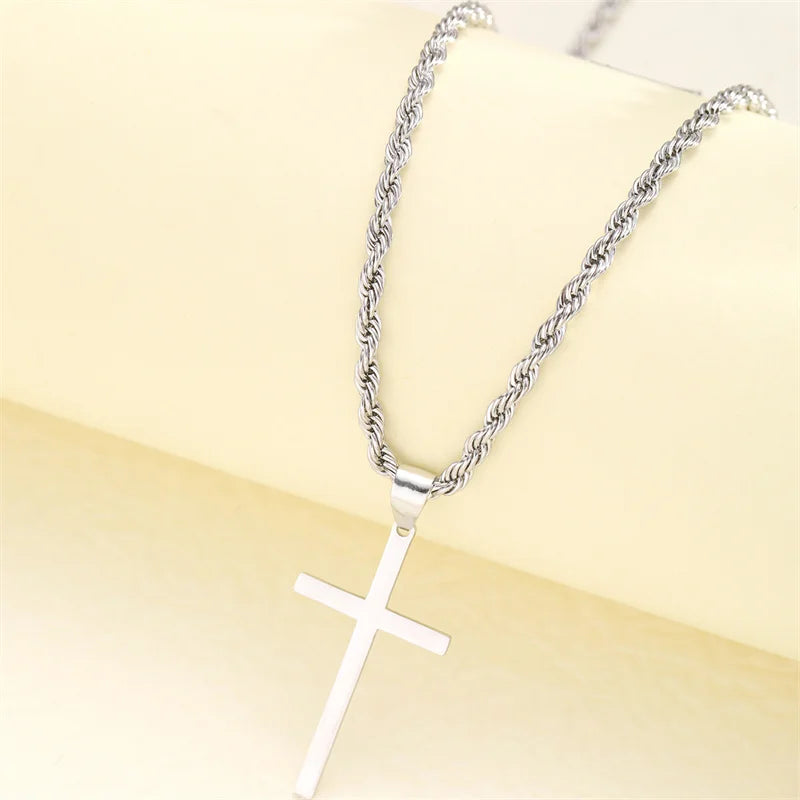 Collana con croce unisex
