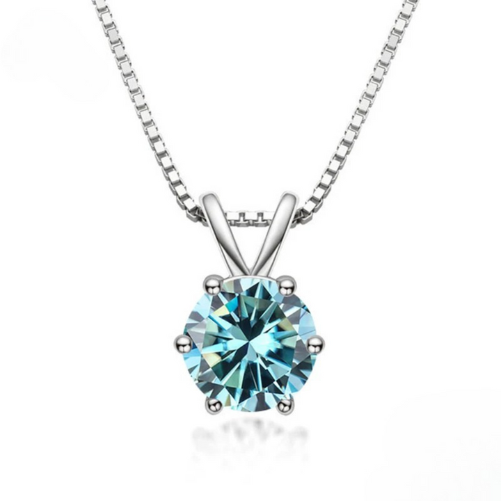 Collana Solitario Elegante con Moissanite
