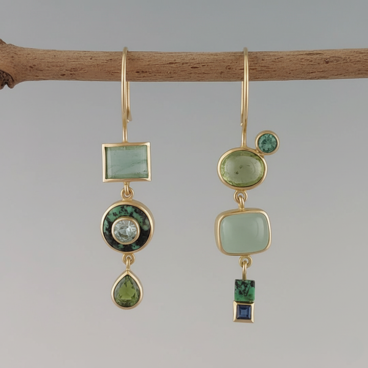 Orecchini Verde Vintage