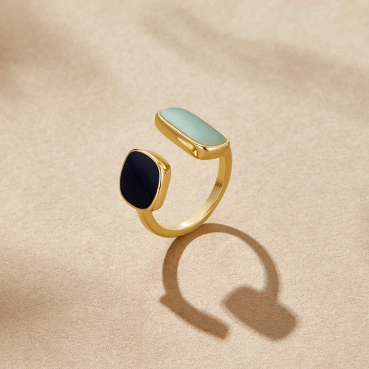 Anello Abbraccio con Acquamarina