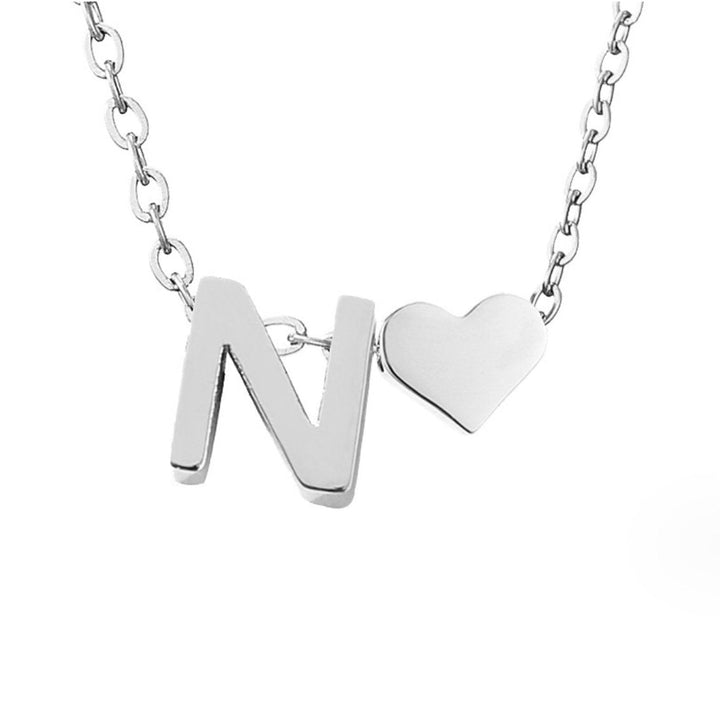 Collana Iniziale Senza Tempo con Ciondolo a Cuore