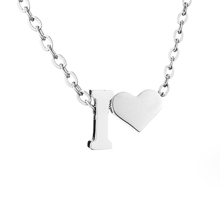 Collana Iniziale Senza Tempo con Ciondolo a Cuore