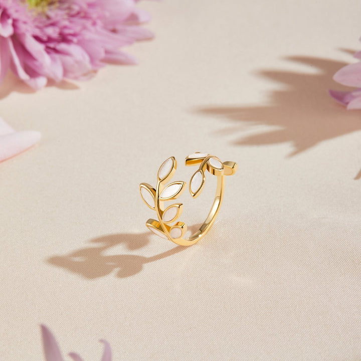 Anello Foglia d'Oro