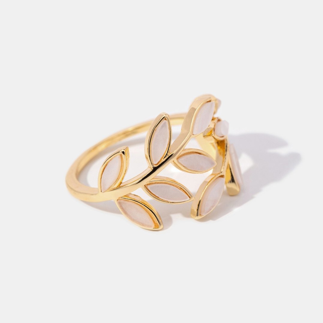 Anello Foglia d'Oro