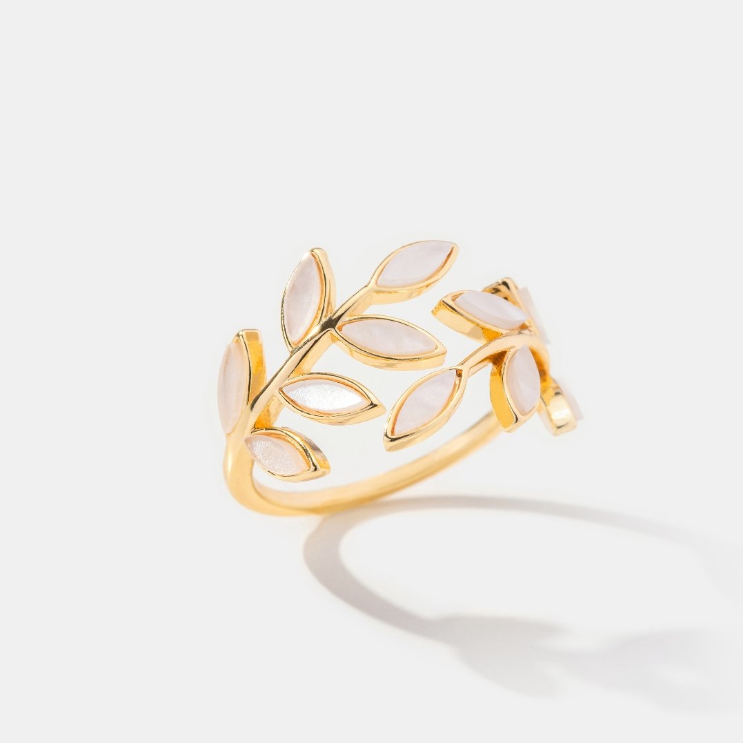 Anello Foglia d'Oro